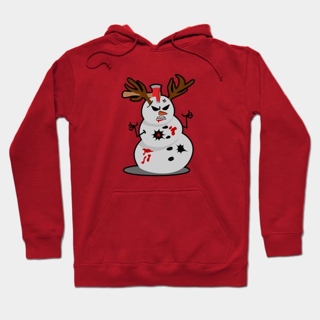 Angry snowman Hoodie by MushroomEye